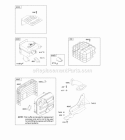 Exhaust System Diagram and Parts List for 21M417-0171-E1  Briggs and Stratton Engine
